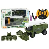Leantoys RC jordbruksmaskin spannmålskombajn, grön fjärrstyrd