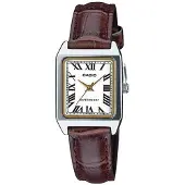 Casio LTP-V007L-7B2UDF analog damklocka, brun/silver