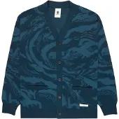 Element - Tröjor - Spirit Camo Cardigan Spirit Camo Blue för UnisexBomull - Storlek L - Marinblå