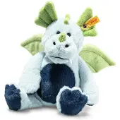 Steiff Mjuk Cuddly Friends Dragon Samu färgad, 28 cm