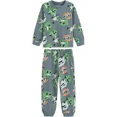 Cool Club Pyjamas 'MINECRAFT' opal / ljusgrön / orange