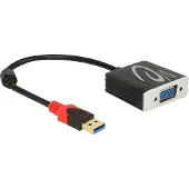 DeLOCK USB 3.0 till VGA-adapter, 1920x1200, 0,2m