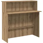 vidaXL Receptionsdisk artisan ek 100x50x103,5 cm konstruerat trä