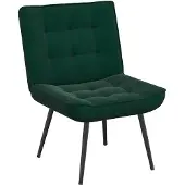 vidaXL Avslappnande fåtölj mörkgrön 64x74x84 cm sammet