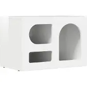 vidaXL TV-skåp Högblanka vita 60 x 35 x 40 cm Konstruerat trä