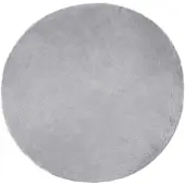 vidaXL Fusk Skinnmatta Tafalla Grå Ø 120 cm Polyester