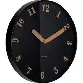 Karlsson väggklocka Amena black KA6083BK