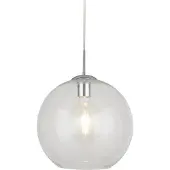 Searchlight Glas pendellampa Balls, dimbar, Genomskinlig / transpare, Vardagsrum / matsal, Glas, Modern, Pendellampa