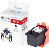 G&G Bläck Kompatibel Svart NC-RG512BK GP-H512BK