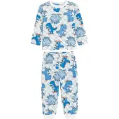 Cool Club Pyjamas blå / ljusblå / ljusgrå / vit