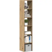 vidaXL Bokhyllor 2 st stapelbara artisan ek 30x30x80cm konstruerat trä