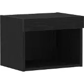 vidaXL TV-bänkset med led Svart Ek 40 x 30 x 30 cm Konstruerat trä