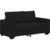 vidaXL 2-sitssoffa svart 160x77x82 cm tyg