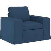vidaXL Soffa Blå 103 x 80 x 82 cm tyg