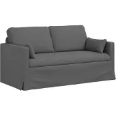 vidaXL Soffa Mörkgrå 158 x 78 x 80 cm tyg