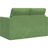 vidaXL Soffsäng Ljusgrön 204 x 122 x 60 cm Sammet
