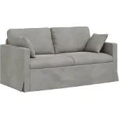 vidaXL Soffa Ljusgrå 158 x 78 x 80 cm Sammet