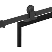 vidaXL Skjutdörr med beslagset 102x205 cm ESG glas och aluminium