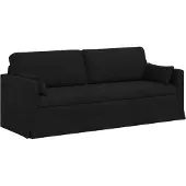 vidaXL Soffa Svart 198 x 78 x 80 cm tyg