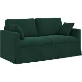 vidaXL Soffa Mörkgrön 158 x 78 x 80 cm Sammet