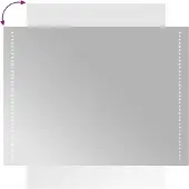 vidaXL Badrumsspegel LED 60x80 cm
