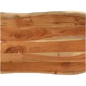 vidaXL Bordsskiva 90x60x2,5 cm akaciaträ naturkant