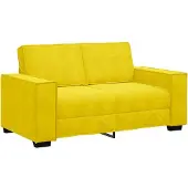vidaXL 2-sitssoffa gul 160x78x84 cm sammet
