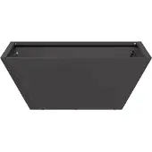 vidaXL Trädgårdsplanterare Svart 40 x 40 x 15 cm Kallvalsat stål