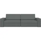 vidaXL Soffsäng Mörkgrå 245 x 78 x 77 cm tyg