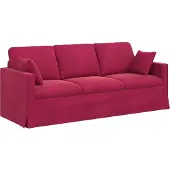 vidaXL Soffa Vinröd 198 x 78 x 80 cm Sammet