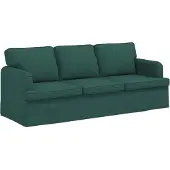 vidaXL Soffa Mörkgrön 201 x 80 x 85 cm tyg