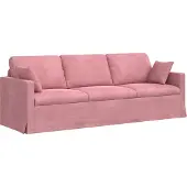vidaXL Soffa Rosa 228 x 78 x 80 cm Sammet