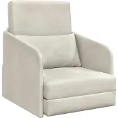 vidaXL Soffsäng Kräm 65 x 80 x 83 cm Sammet