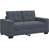 vidaXL Loveseat soffa mörkgrå 160x77x82 cm sammet
