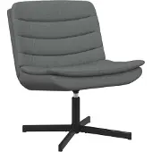 vidaXL Skrivstol Mörkgrå 63 x 75 x 76 cm tyg