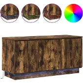 vidaXL TV-skåp Rökt ek 100 x 38 x 49 cm Konstruerat trä