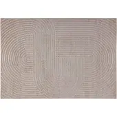 vidaXL Områdesmattor Rektangulär PALMERAS Beige 200 x 140 cm Polyester