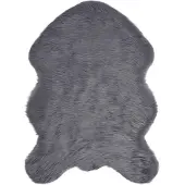 vidaXL Fuskfäll matta TAFALLA Antracit 60 x 90 cm Polyester