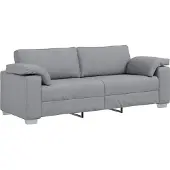 vidaXL Soffa Ljusgrå 219 x 77 x 82 cm tyg
