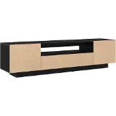 vidaXL TV-skåp Svart 160 x 35 x 40 cm Konstruerat trä