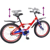 vidaXL Barncykel 20 Tum för 6-11 år gamla Röd