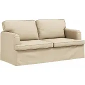 vidaXL Soffa Kräm 142 x 80 x 85 cm tyg