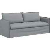 vidaXL Soffa Ljusgrå 196 x 82 x 85 cm tyg