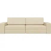 vidaXL Soffsäng Kräm 245 x 78 x 77 cm tyg