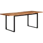 vidaXL Matbord 180x90x75 cm massivt trä akacia