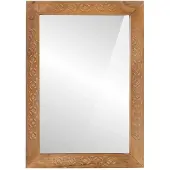 vidaXL Badrumsspegel med spegel Ljusbrun 70 x 50 x 2,5 cm