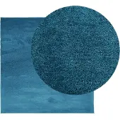 vidaXL Matta OVIEDO kort lugg turkos 120x120 cm