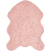 vidaXL Fuskfäll matta TAFALLA Rosa 80 x 120 cm Polyester