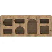 vidaXL TV-skåp Artisan Ek 100 x 35 x 40 cm Konstruerat trä