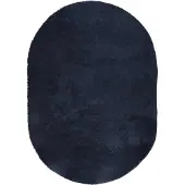 vidaXL Ryamatta med lång lugg NAVARRA marinblå 300x200 cm polyester
